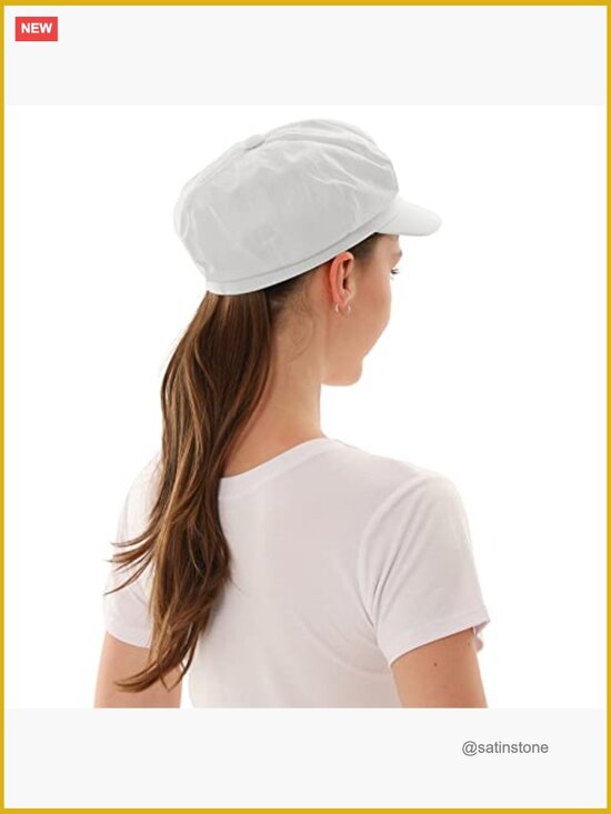 Newsboy Cap Beret Hat Adjustable Cotton Women main image 5
